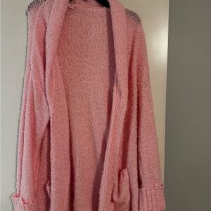 Pink Lily Soft Pink Open Cardigan